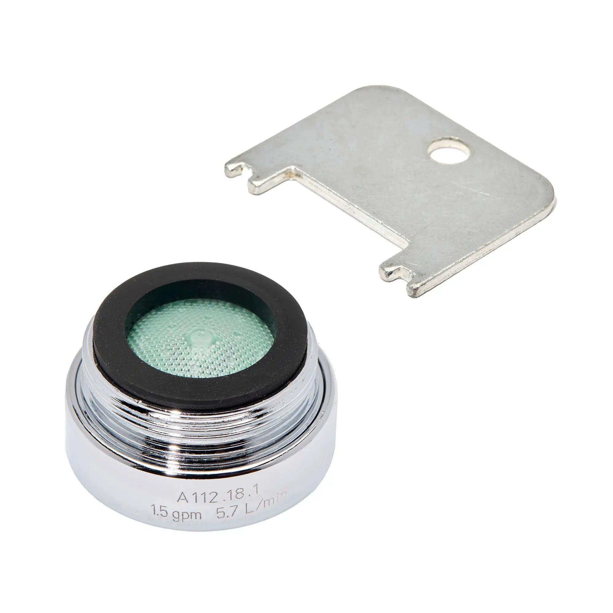1.5 gpm/5.7 L/ min Pressure-Compensating Vandal-Resistant Aerator With Key // POLISHED CHROME // 277144_Parts_SiloOther_M922887_0020A_0_CDNwebp.webp