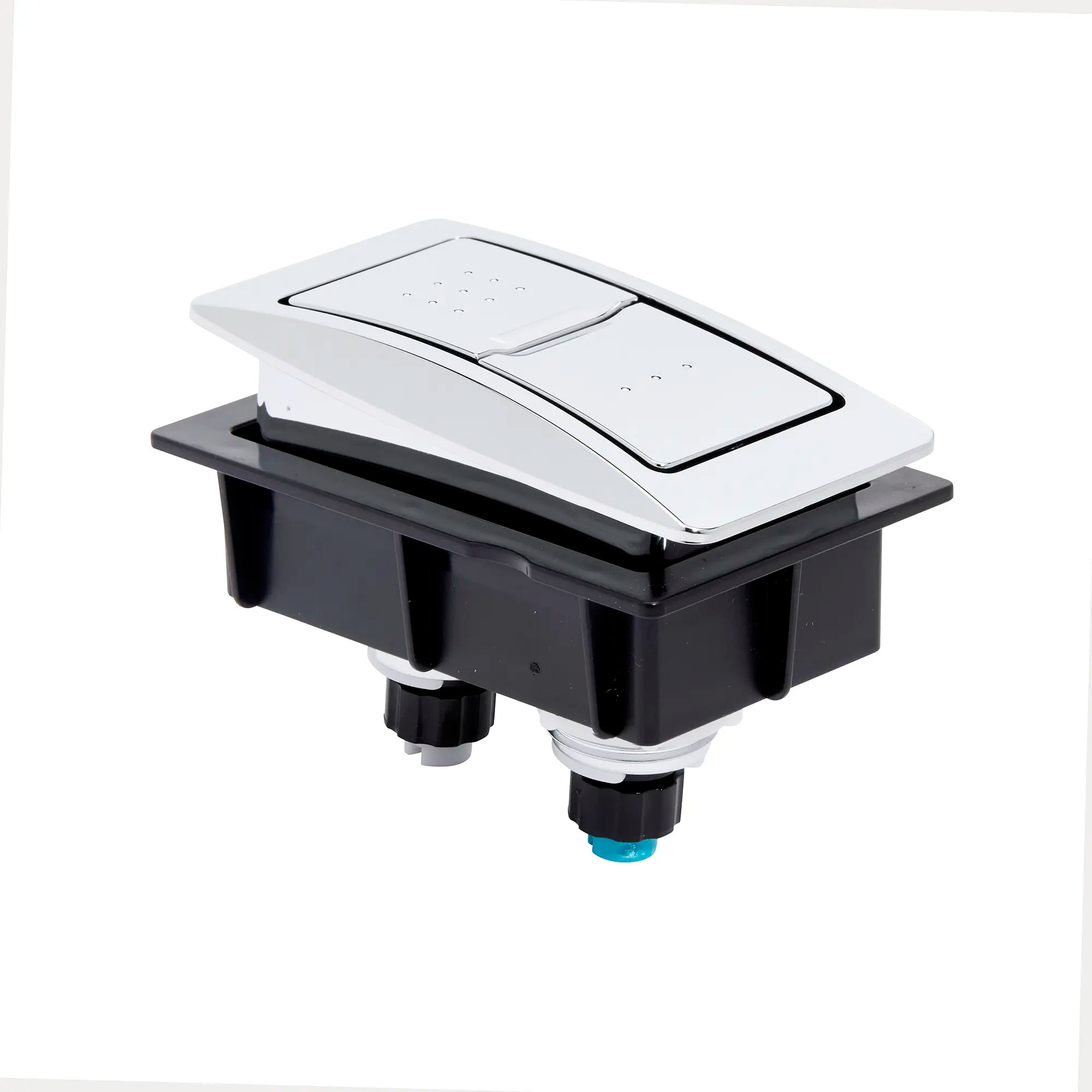 Rectangular Top-of-Tank Push Button Actuator // POLISHED CHROME // 279557_Parts_SiloRight_7381092_200.0020A_0001_December2025_0_CDNwebp.webp