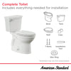[767AA101.020] Champion®4 Two-Piece 1.28 gpf/4.8 Lpf Chair Height Elongated Toilet with Seat - White