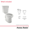 [288AA115.020] H2Optimum® Two-Piece 1.1 gpf/4.2 Lpf Chair Height Right-Hand Trip Lever Elongated Toilet Less Seat - White