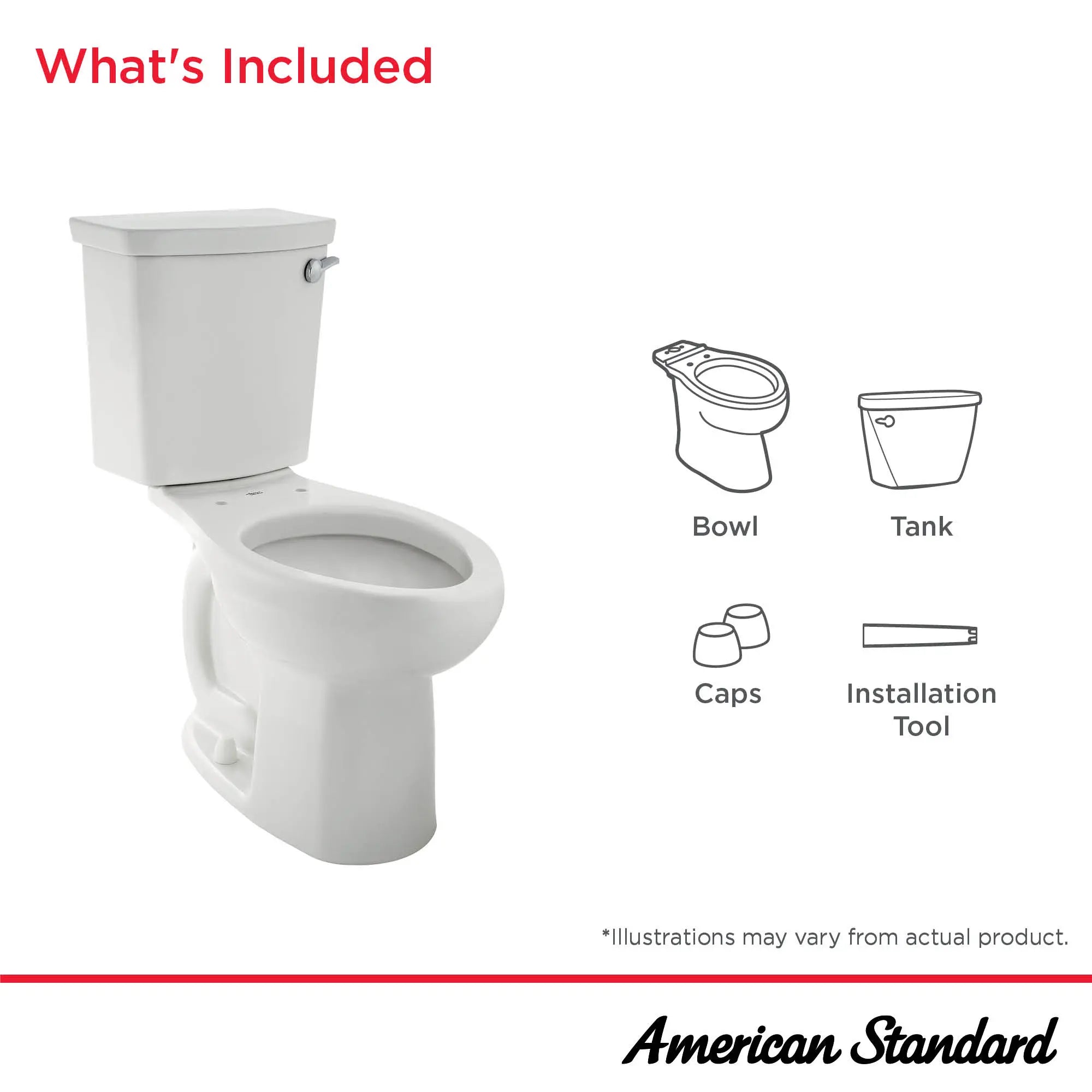 H2Optimum® Two-Piece 1.1 gpf/4.2 Lpf Chair Height Right-Hand Trip Lever Elongated Toilet Less Seat // WHITE // 279646_H2Optimum_Infographic_288AA115_0001_DEC2025_0_CDNwebp.webp