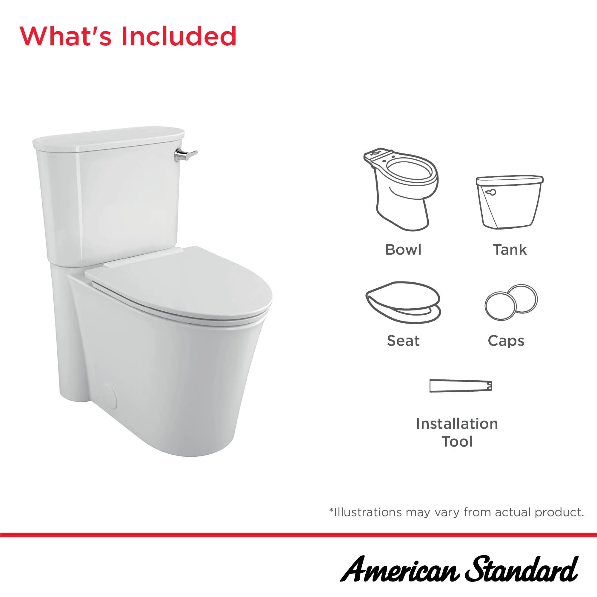 Studio® S Concealed Trapway 1.28 gpf/4.8 Lpf Right-Hand Trip Lever Chair Height Elongated Toilet With Slow Close Seat // RIGHT / WHITE // 279653_StudioS_Infographic_226AA105_0001_DEC2025_0_CDNwebp.webp