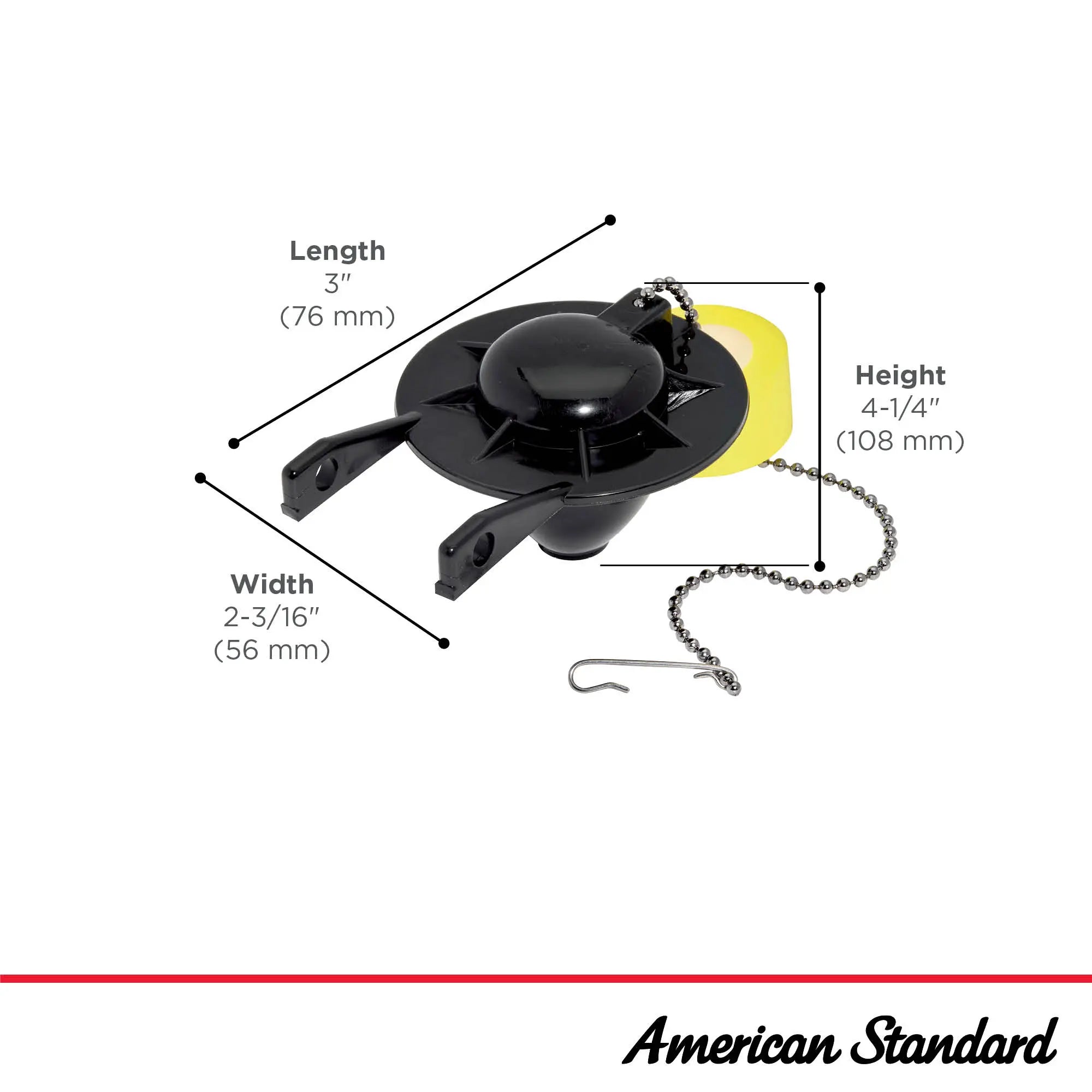 2 inch Universal Flapper // NO FINISH // 280820_ReplacePart_Infographic_7381129-200.0070A_0001_JAN2026_0_CDNwebp.webp
