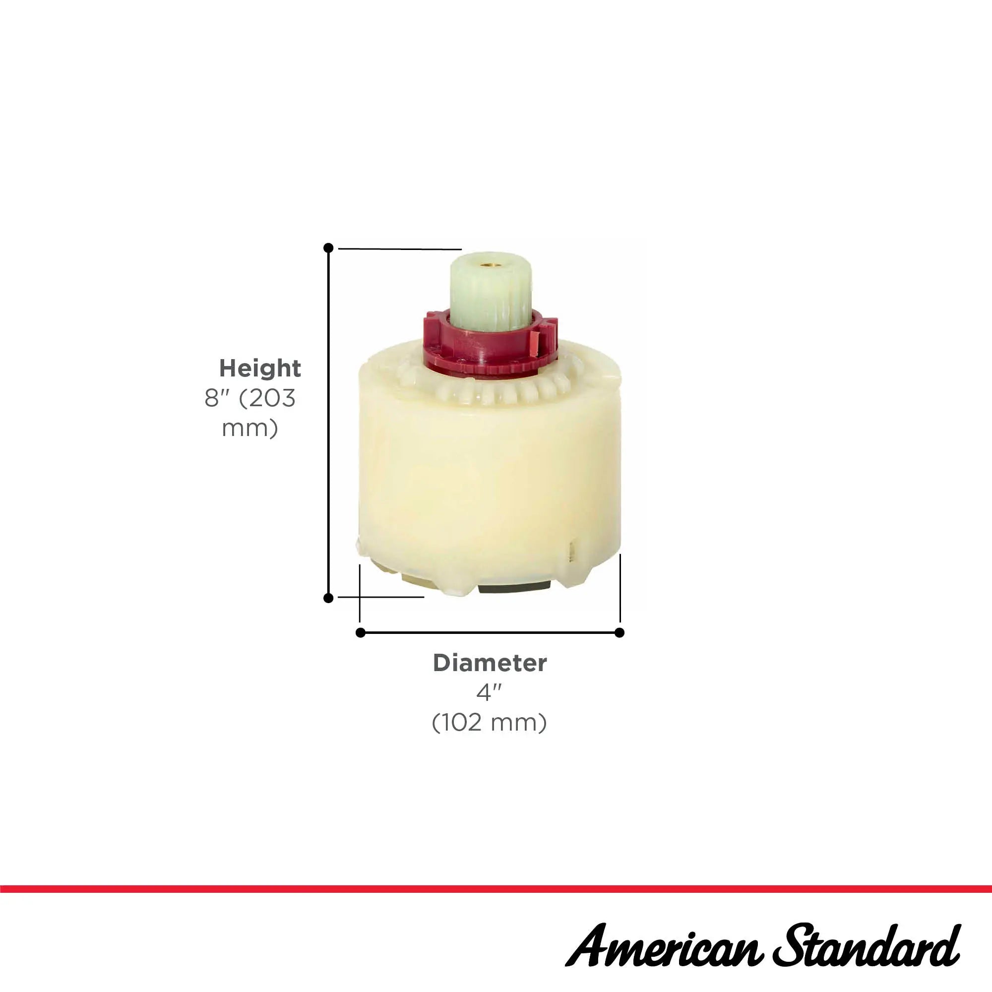 Temperature Control Pressure Balance Valve Cartridge // NO FINISH // 280824_ReplacePart_Infographic_A954440-0070A_0001_JAN2026_0_CDNwebp.webp