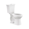 [204AA200.020] Edgemere® Two-Piece Dual Flush 1.6 gpf/6.0 Lpf and 1.1 gpf/4.2 Lpf Chair-Height Elongated Toilet Less Seat - White