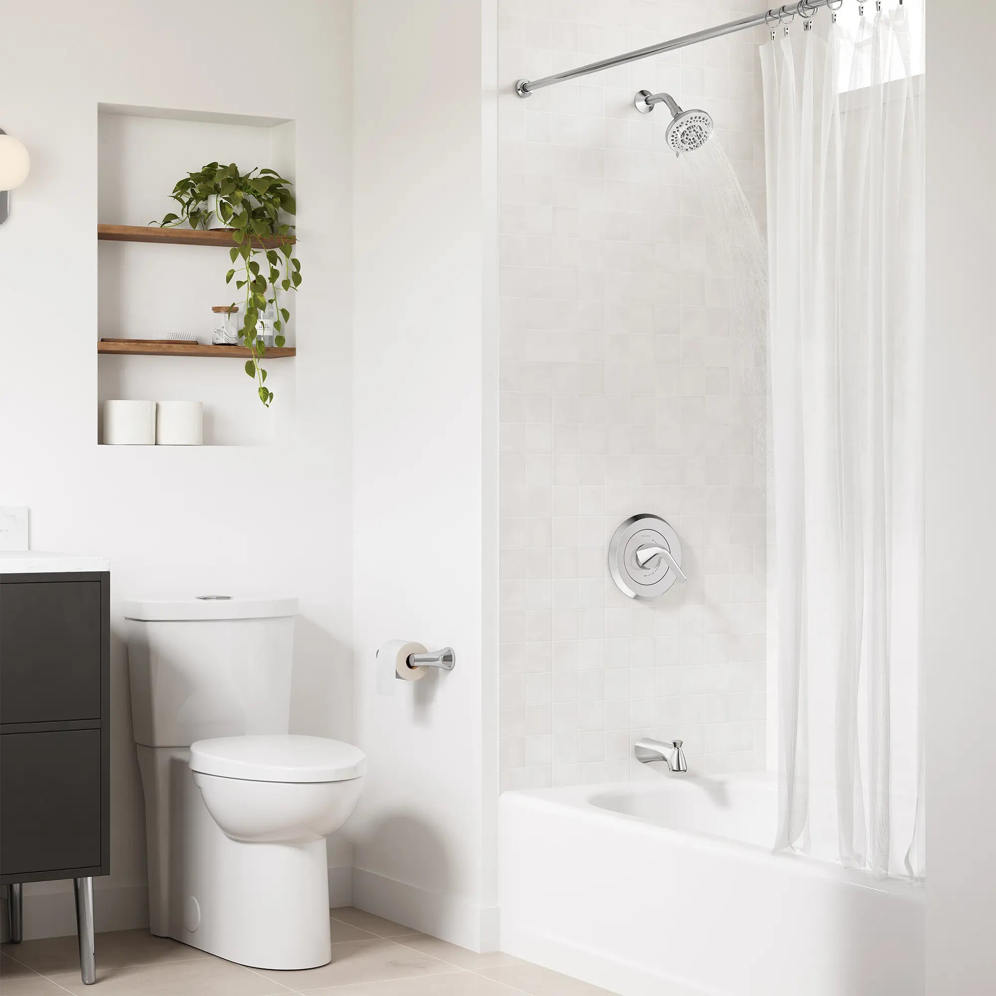 Hillpoint Single Handle 6-Spray Tub and Shower Faucet, 2.5 gpm (Valve Included) // POLISHED CHROME // 281354_Hillpoint_EnvironmentCloseUp_1362990020_0002_NOVEMBER2025_1_CDNwebp.webp