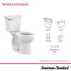 [215BB004.020] Cadet® PRO Two-Piece 1.6 gpf/6.0 Lpf Chair Height Round Front 10-Inch Rough Toilet Less Seat - White