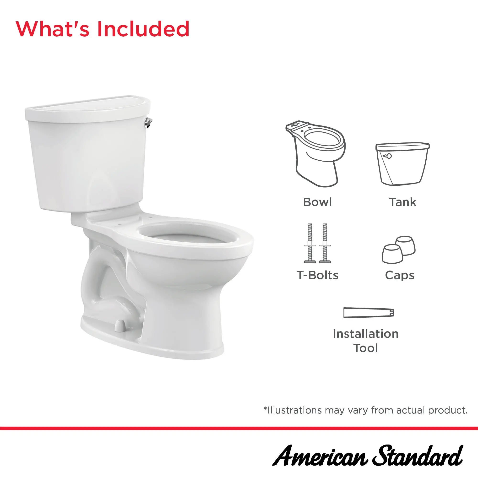 Champion® PRO Two-Piece 1.6 gpf/6.0 Lpf Standard Height Right-Hand Trip Lever Elongated Toilet Less Seat // WHITE // 282015_ChampionPro_Infographic_211CA005_0001_DEC2025_0_CDNwebp.webp