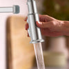 [1176960750] Sonner Single-Handle Semi-Pro 3-Function Kitchen Faucet 1.8 gpm/6.8 L/min with Deck Plate - Polished Chrome