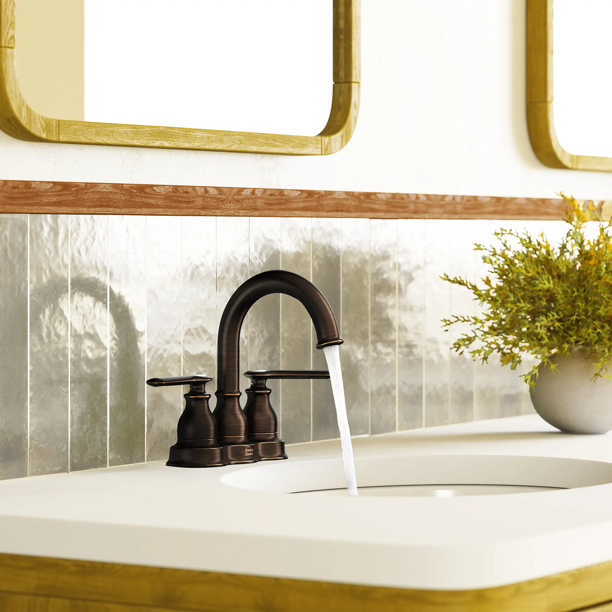 Sherbrook 2-Handle 4 in. Centerset Faucet, 1.2gpm // LEGACY BRONZE // 284250_Sherbrook_EnvironmentCloseUp_1363292780_0002_May2026_0_CDNwebp.webp