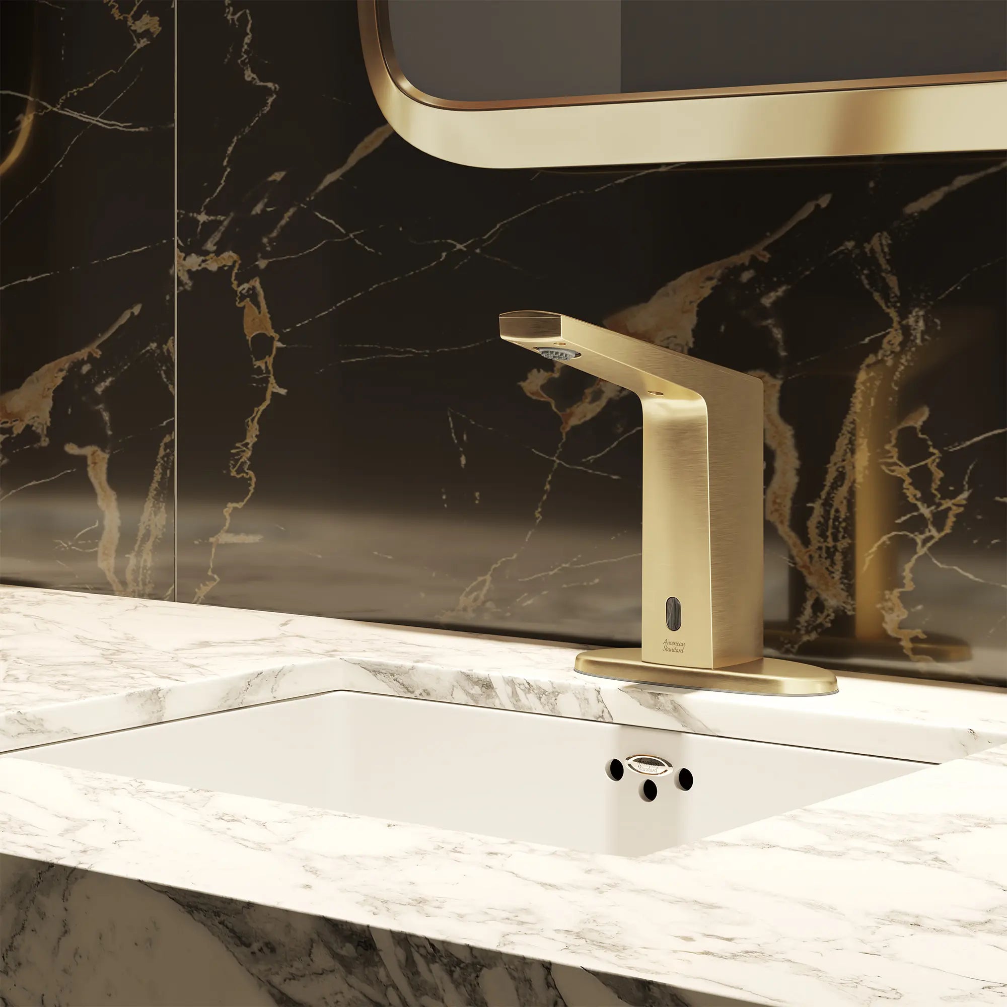 Paradigm® Selectronic® Touchless Faucet, Battery-Powered, 0.5 gpm/1.9 Lpm // BRUSHED NICKEL // 285592_Paradigm_EnvironmentCloseUp_7037105.295_0003_AUGUST2025_0_CDNwebp.webp