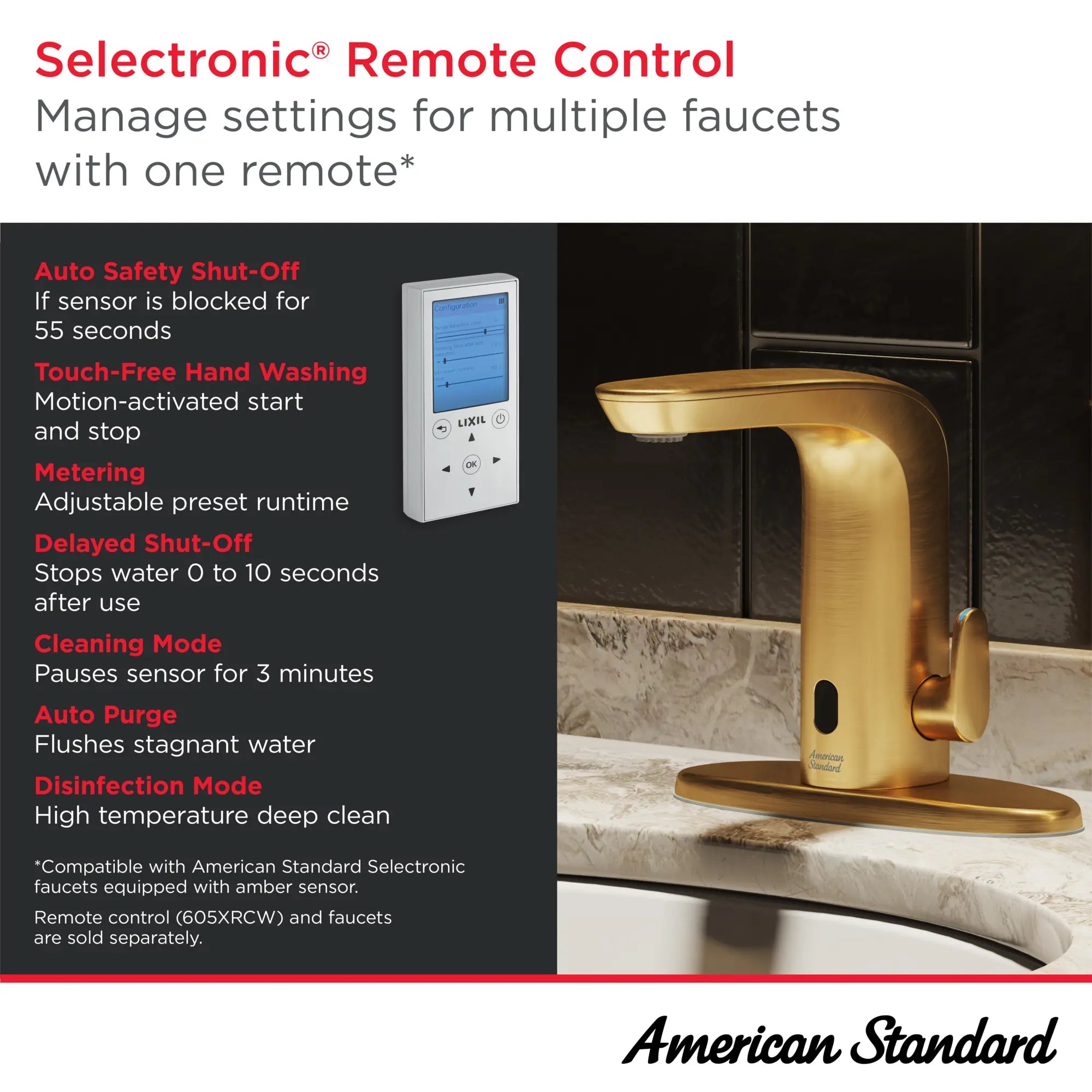 American Standard NextGen Selectronic Commercial Touchless Faucet