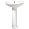 [0236111.020] Cadet Center Hole Only Pedestal Sink Top and Leg Combination - White