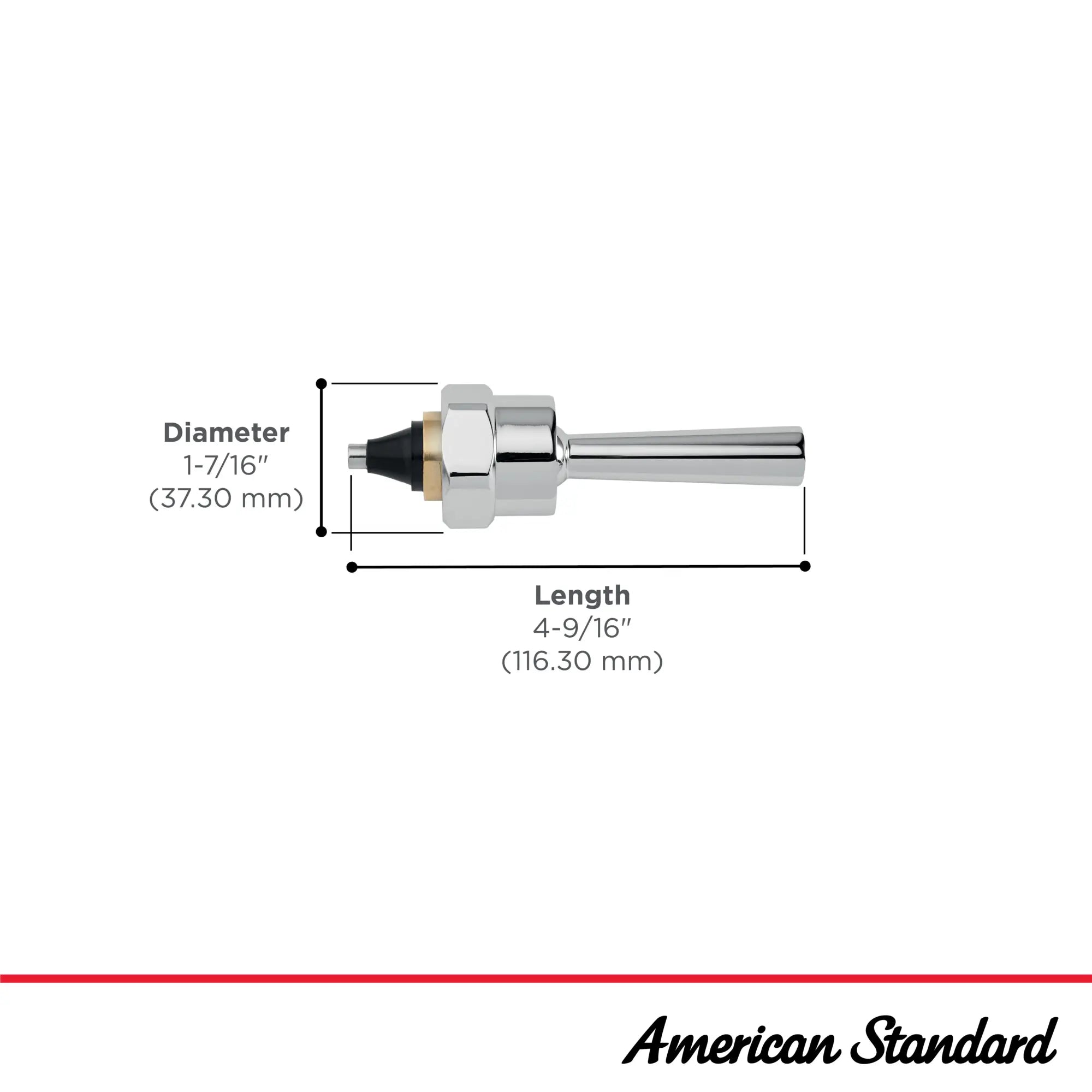 Manual Piston-Type Flush Valve Handle Assembly // POLISHED CHROME // 288650_ReplacePart_Infographic_M962918-0020A_0001_JULY2026_0_CDNwebp.webp