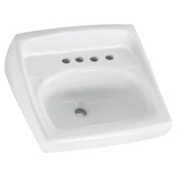 [0356037.020] Lucerne® Wall-Hung Sink With 8-Inch Widespread and Extra Right-Hand Hole - White