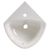[0451001.020] Corner Minette® Wall-Hung Sink With Center Hole Only - White