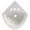 [0451021.020] Corner Minette® Wall-Hung Sink With 4-Inch Centerset - White