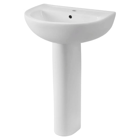 22-Inch Evolution Center Hole Only Pedestal Sink Top and Leg Combination