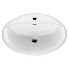 [0475920.020] Aqualyn® Countertop Sink With 8-Inch Widespread Less Overflow - White