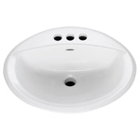 [0476928.020] Aqualyn® Drop-In Sink With 4-Inch Centerset Less Overflow - White