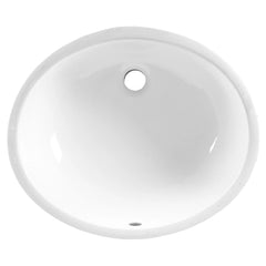 [0497300.020] Ovalyn Large Under Counter Sink With Glazed Underside - White