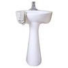 [0611100.020] Cornice Center Hole Only Pedestal Sink Top and Leg Combination - White