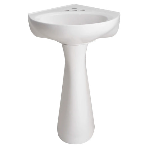 Cornice 4-Inch Centerset Pedestal Sink Top and Leg Combination
