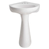 [0611400.020] Cornice 4-Inch Centerset Pedestal Sink Top and Leg Combination - White