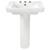 [0641800.020] Boulevard® 8-Inch Widespread Pedestal Sink Top and Leg Combination - White