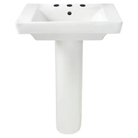 [0641800.020] Boulevard® 8-Inch Widespread Pedestal Sink Top and Leg Combination - White