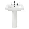 [0641800.020] Boulevard® 8-Inch Widespread Pedestal Sink Top and Leg Combination - White