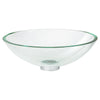 [0978000.200] Dorian Glass Vessel Sink - Frosted Glass
