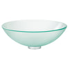 [0978000.321] Dorian Glass Vessel Sink - Frosted Glass