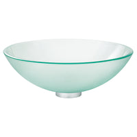 [0978000.321] Dorian Glass Vessel Sink - Frosted Glass