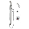 [1662SG213.002] Commercial Shower System with Slide-Grab Bar & Showerhead, 1.5 gpm - Polished Chrome