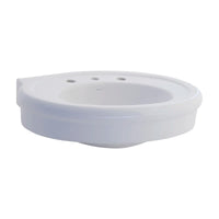 [0283008.020] Standard 27-in. Oval Pedestal Sink Top 8-in. Centers - White