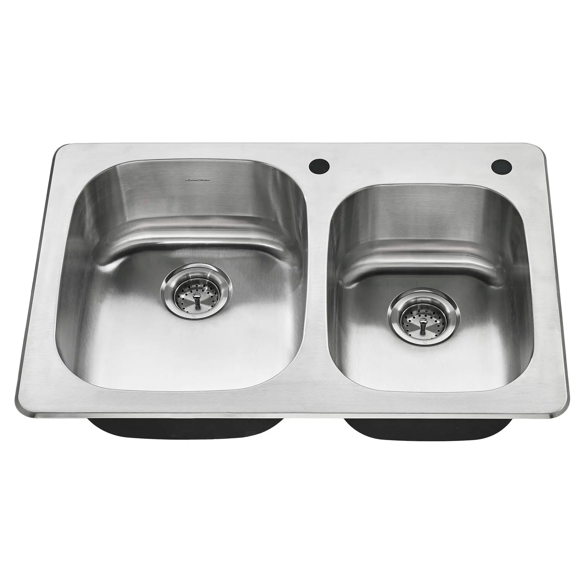 Sullivan® Offset Stainless Steel 2-Hole Topmount Double-Bowl Kitchen Sink // STAINLESS STEEL // 29476_20CR332282075_0_CDNwebp.webp