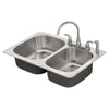 [20CR.332284C.075] Fairport 33X22 Db Ss Kitchen Sink Kit - Stainless Steel