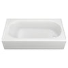 [2391RH.020] Princeton® Americast® 60 x 30-Inch Integral Apron Bathtub with Right-Hand Outlet - White