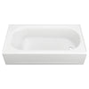 [2393202.011] Princeton® Americast® 60 x 30-Inch Integral Apron Bathtub Above Floor Rough with Right-Hand Outlet - Arctic