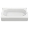 [2393202ICH.020] Princeton® Americast® 60 x 30-Inch Integral Apron Bathtub Above Floor Rough Right-Hand Outlet with Integral Drain - Arctic