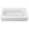 [2394202.020] Princeton® Americast® 60 x 34-Inch Integral Apron Bathtub Left-Hand Outlet With Luxury Ledge - Arctic