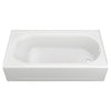 [2395202.020] Princeton® Americast® 60 x 34-Inch Integral Apron Bathtub Right-Hand Outlet with Luxury Ledge - Arctic