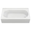 [2395202ICH.020] Princeton® Americast® 60 x 34-Inch Integral Apron Bathtub Right-Hand Outlet Luxury Ledge with Integral Drain - Arctic