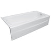 [2696102.020] Spectra 66 Inch by 32 Inch Integral Apron Cast Iron Bathtub - White