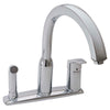 [4101301.002] Arch Single Handle High Arc Kitchen Faucet with Side Spray - Polished Chrome