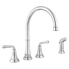 [4279701.002] Delancey® 2-Handle Widespread Kitchen Faucet 1.5 gpm/5.7 L/min With Side Spray - Polished Chrome