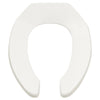 [5901100.020] Commercial Heavy Duty Open Front Elongated Toilet Seat - White