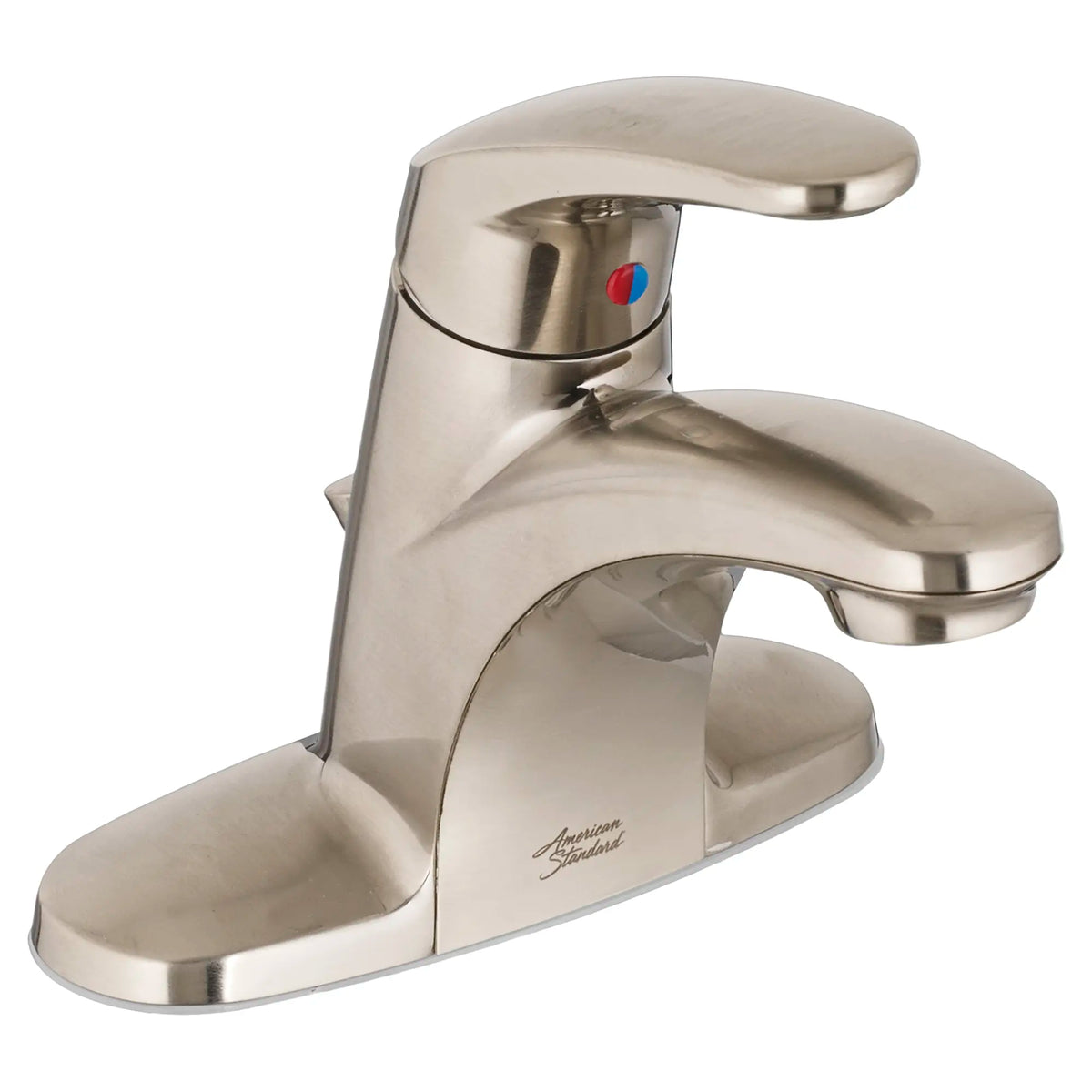 Colony® PRO 4-Inch Centerset Single-Handle Bathroom Faucet 1.2 gpm/4.5 Lpm Less Drain With Lever Handle // BRUSHED NICKEL // 31164_7075000295_7075002295_7075004295_01_0_CDNwebp_302b31dd-516c-4e02-b0aa-07252e24ea9a.webp