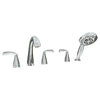 [7186910.002] Fluent Bathtub Faucet for Flash Rough-In Valve with Lever Handle - Polished Chrome
